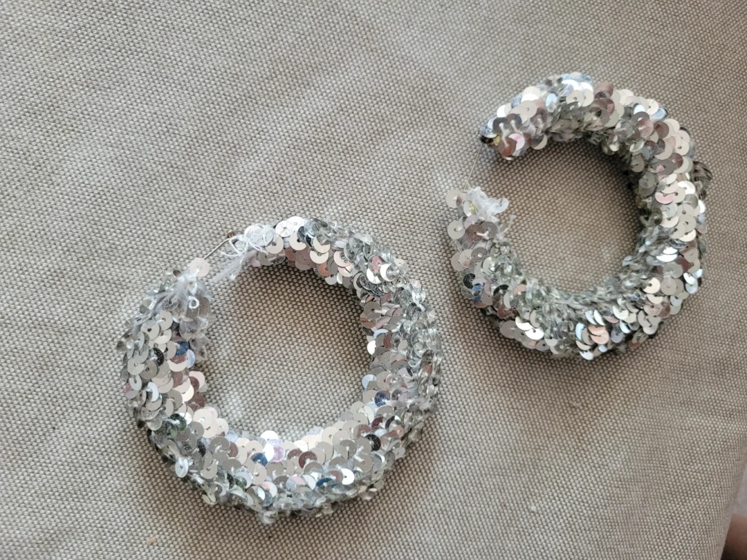 Sparkly Hoop Earrings