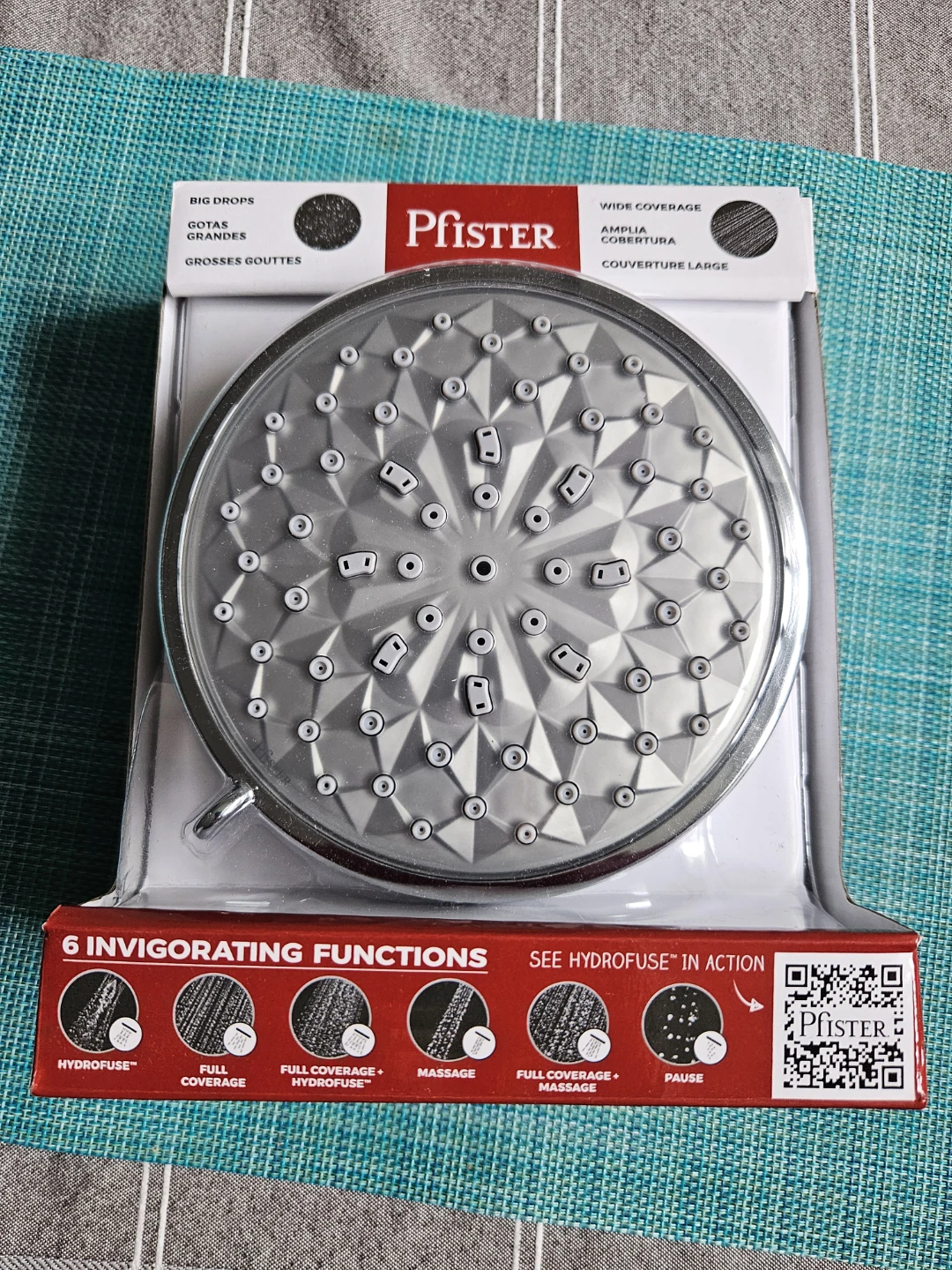 Pfister HydroFuse Polished Chrome Showerhead