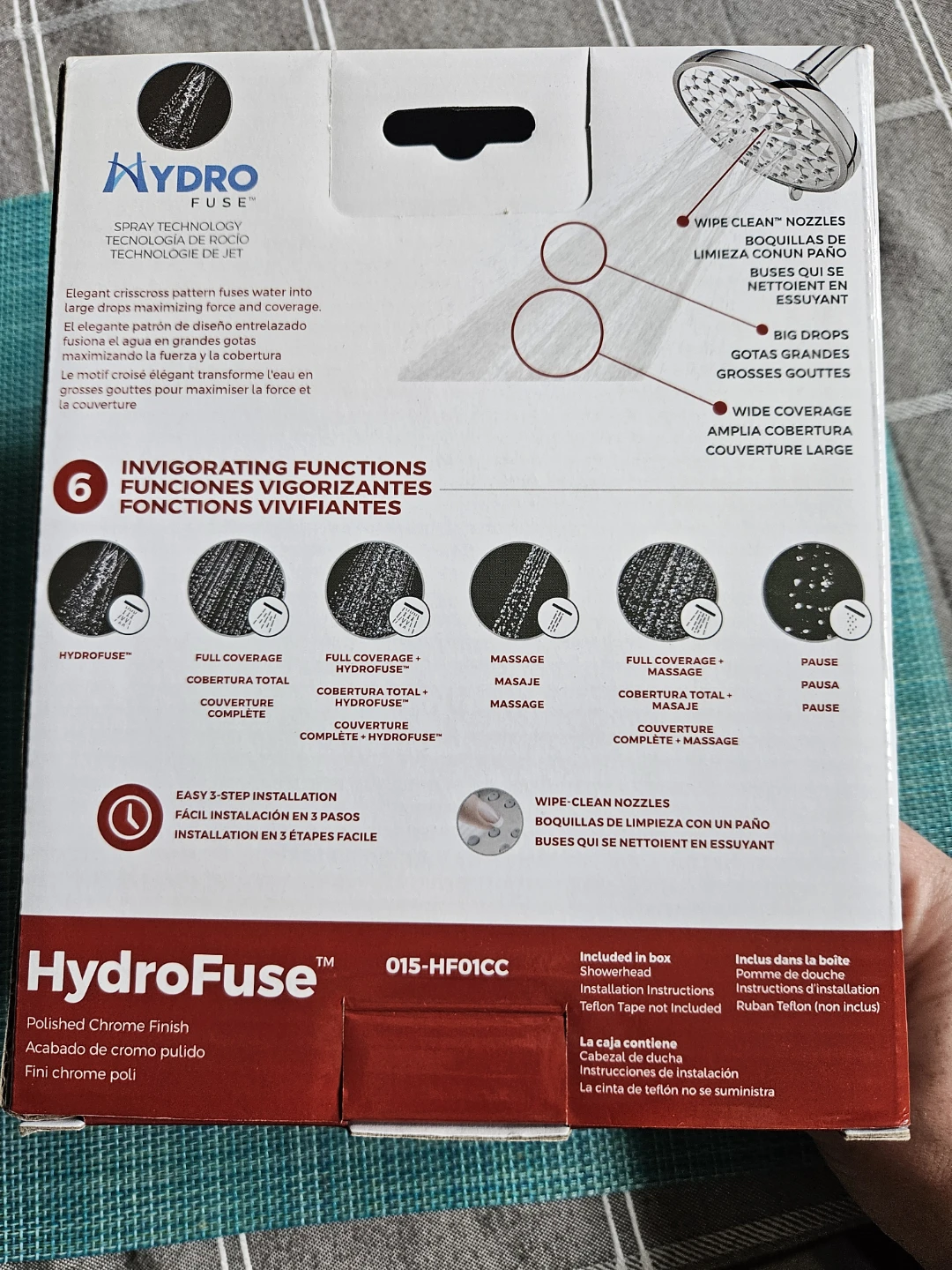 Pfister HydroFuse Polished Chrome Showerhead - photo 3