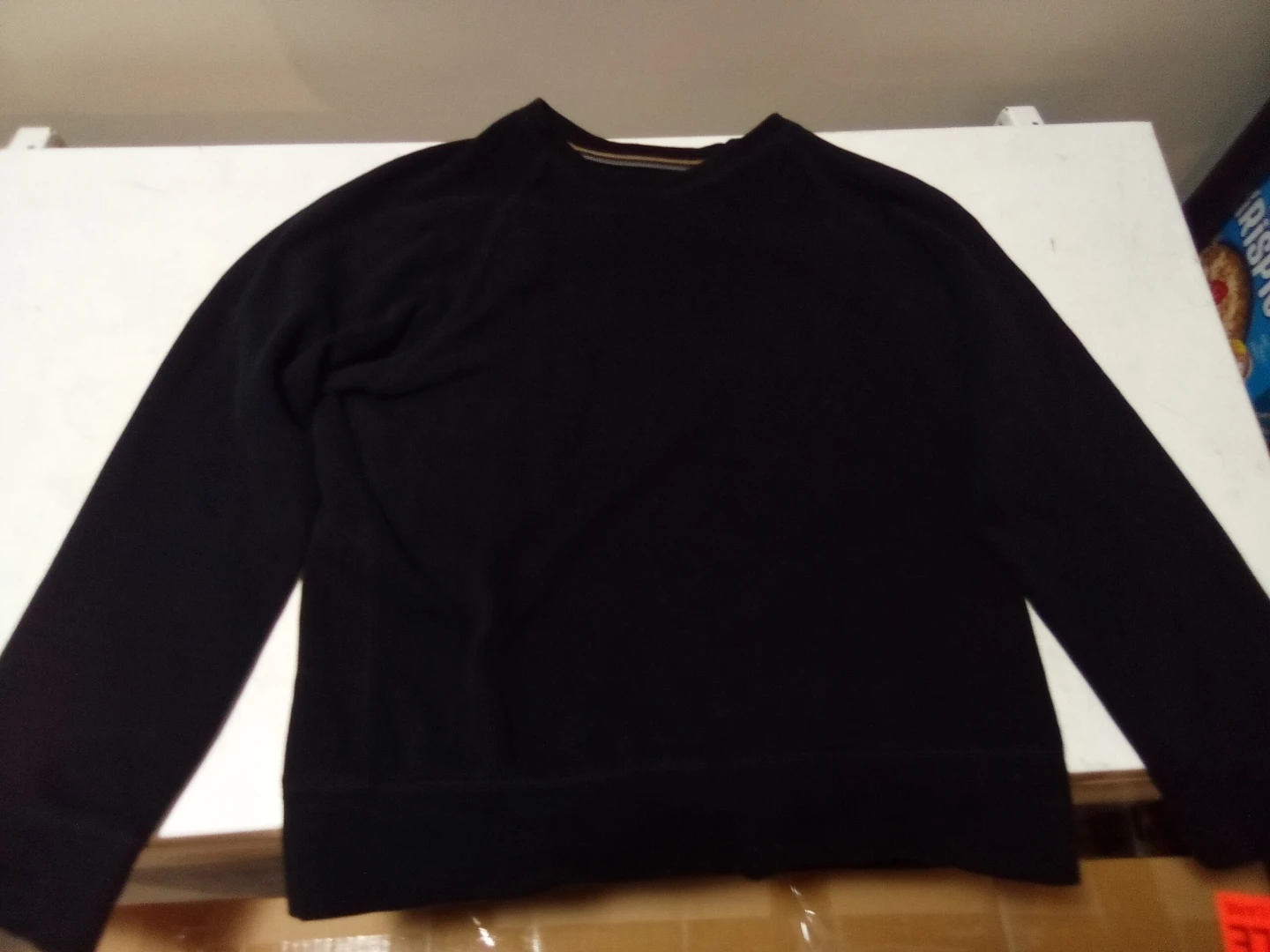 Black Crewneck Sweatshirt and Cargo Pants Set - photo 3