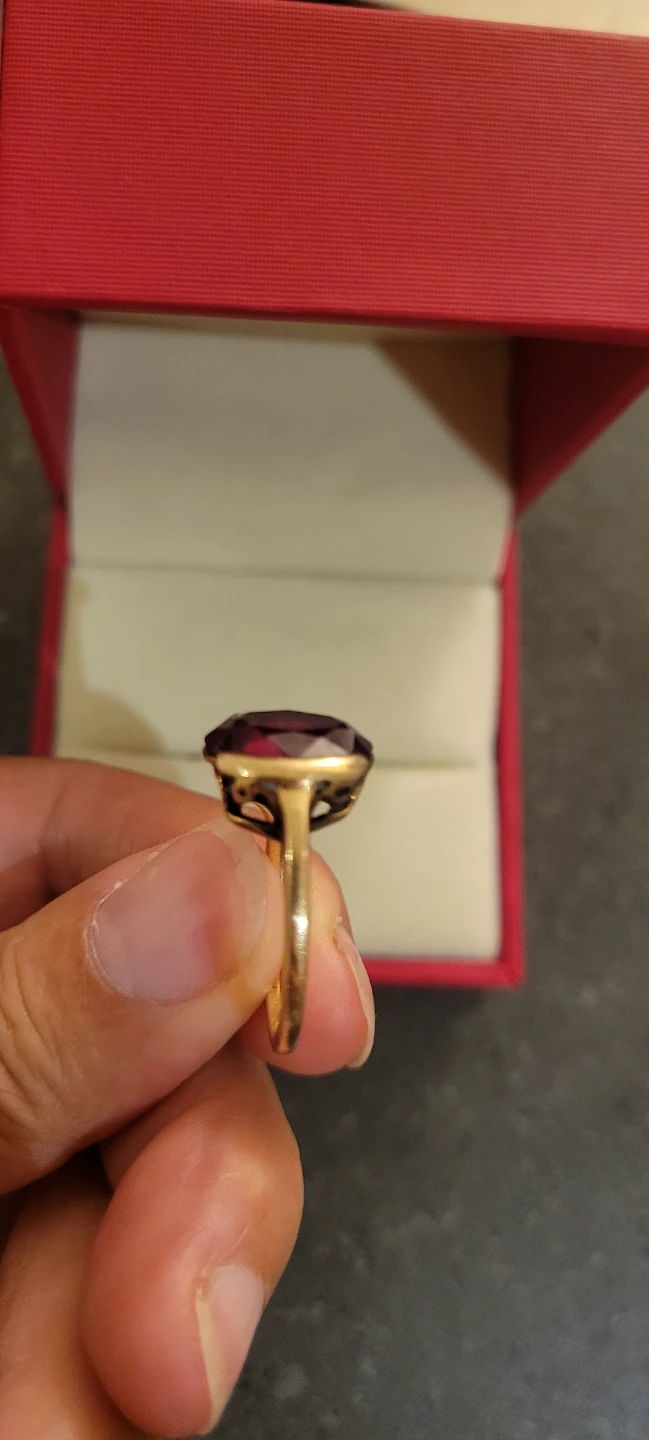 Antique 10K Ruby Ring, 3.61 gr, size 6 - photo 5