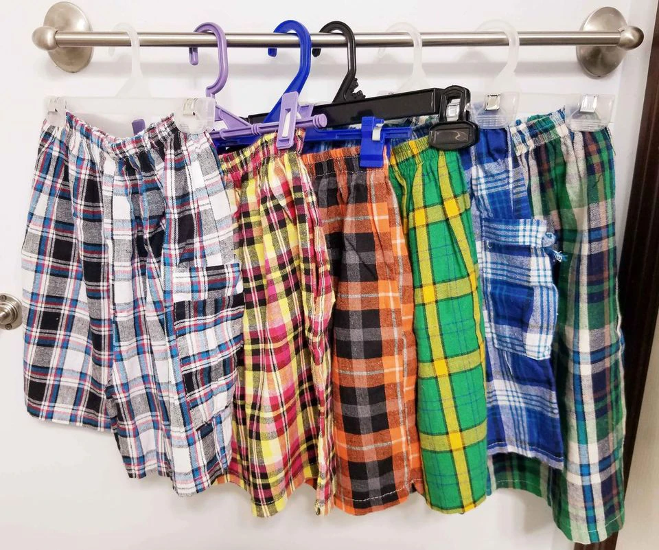 🩳Plaid Lounge Shorts Size Small Set of 6🩳