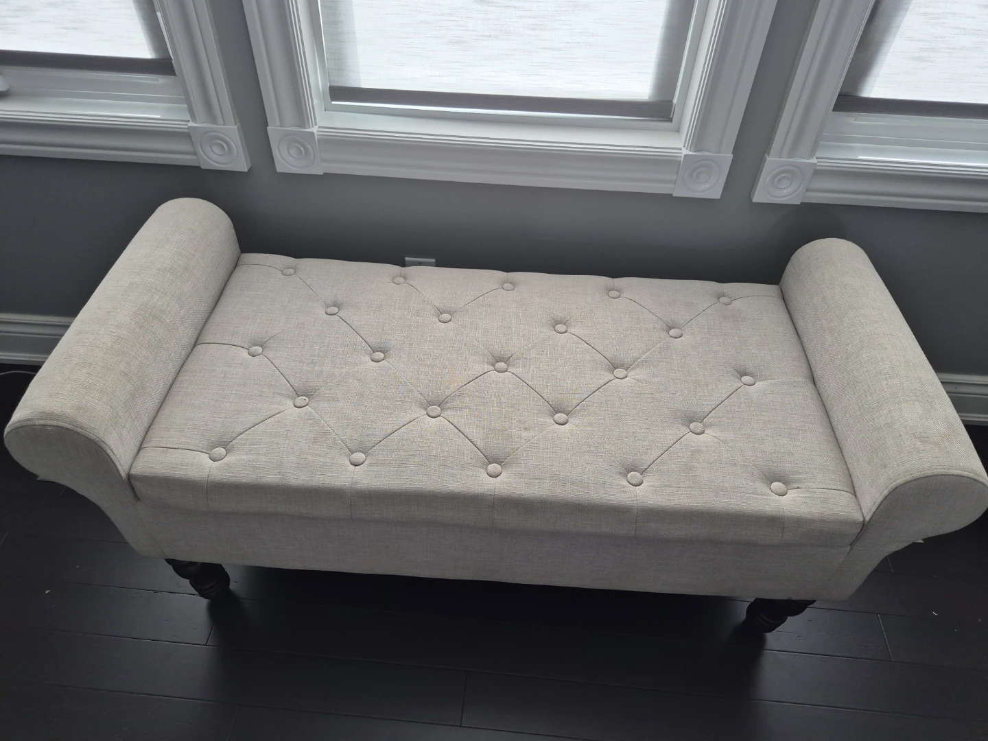 Tufted Storage Bench - photo 2