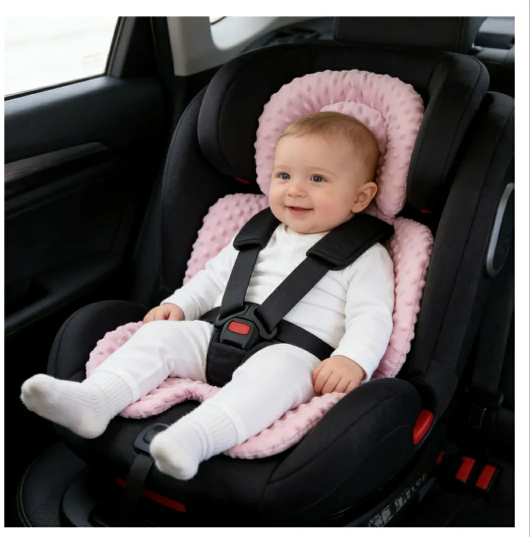 Pink 2-in-1 Removable Baby Head Support Pillow - photo 3