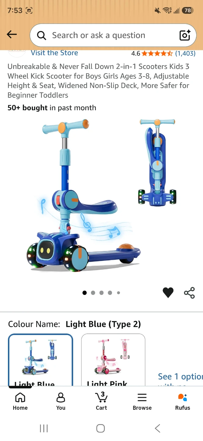 3 Wheel Scooter kids 3-8 - photo 4