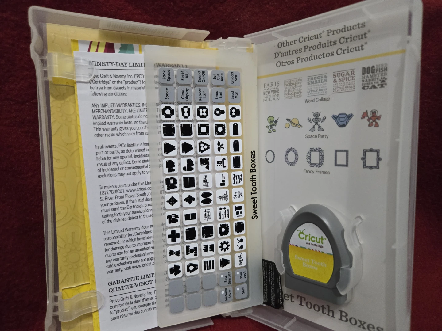 Cricut Art Cartridge - Sweet Tooth Boxes - photo 2
