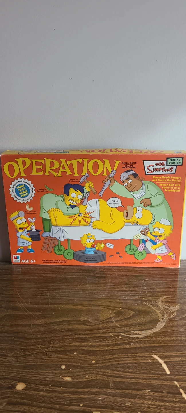 The Simpsons Operation Game Vintage Bart Homer Milton Bradley - photo 2