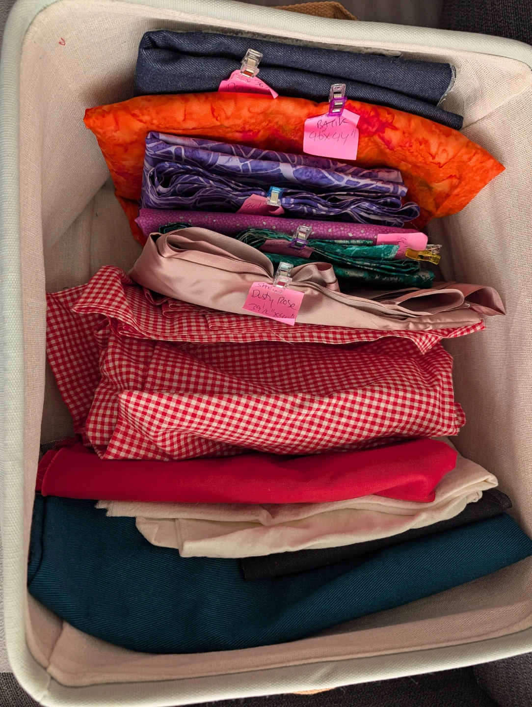 Storage Basket with Fabric Scraps - photo 2