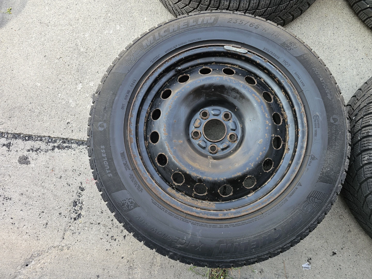 235/65 R18 WINTER TIRES ON STEEL RIMS - photo 5