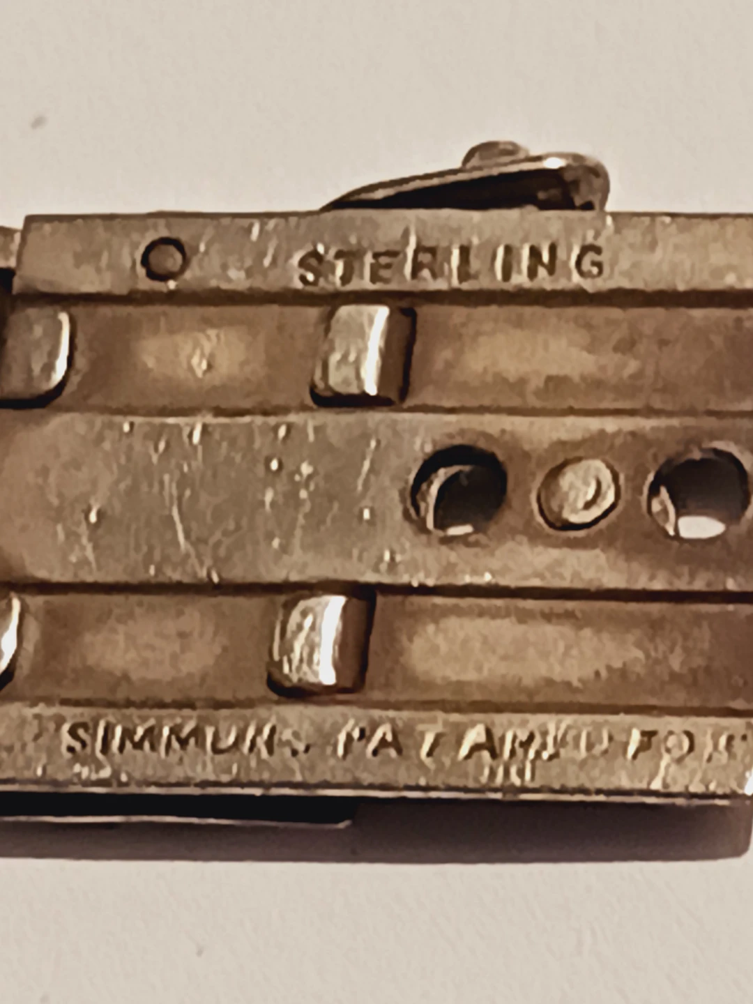 SIMMONS STERLING SILVER 925 ART DECO STUNNING BRACELET - photo 4