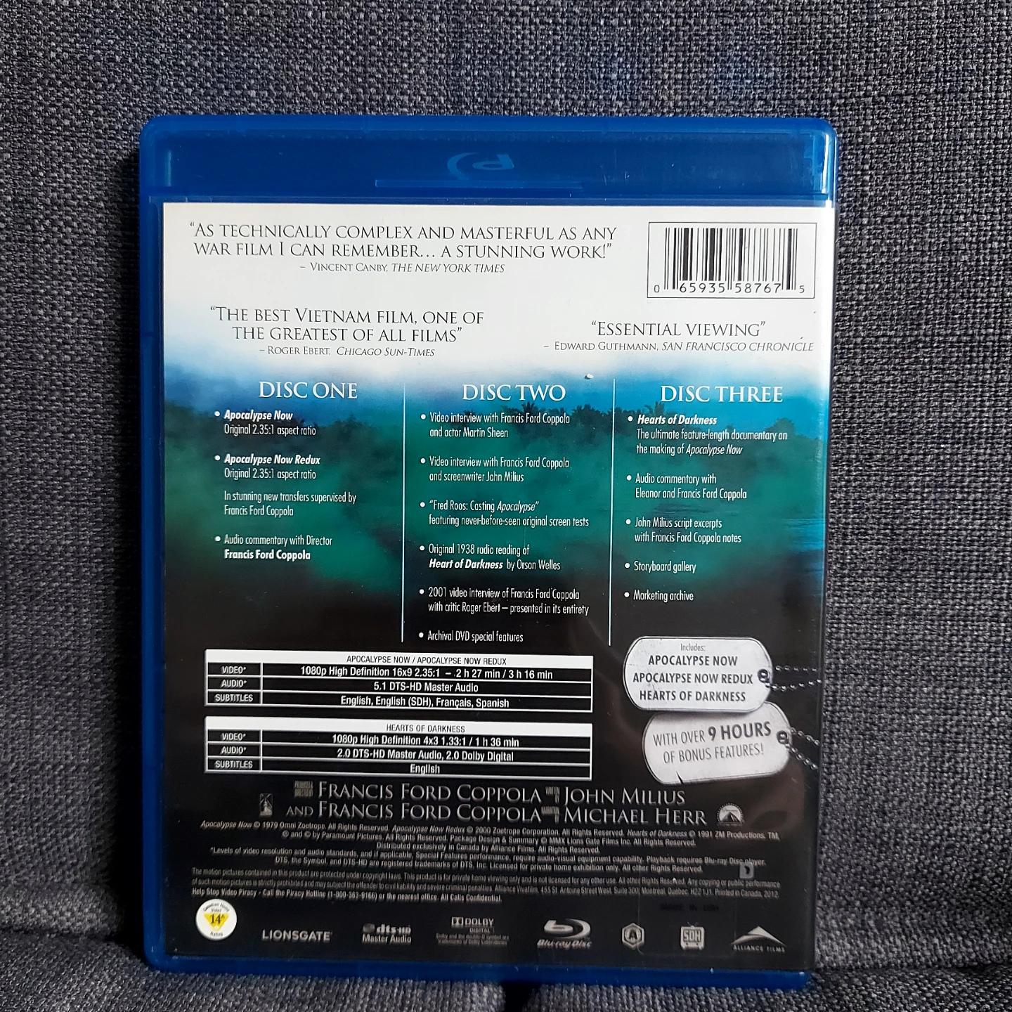 Apocalypse Now: Full Disclosure Blu-ray 3-Disc Set - photo 2