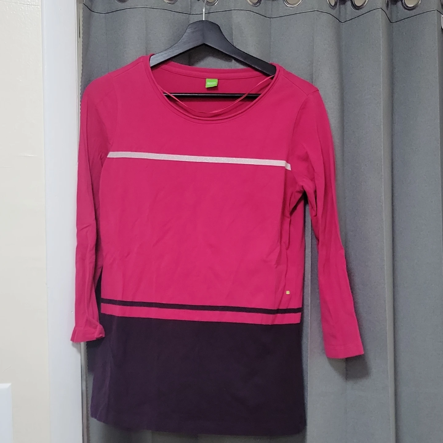 BOSS Long Sleeve Colorblock Top