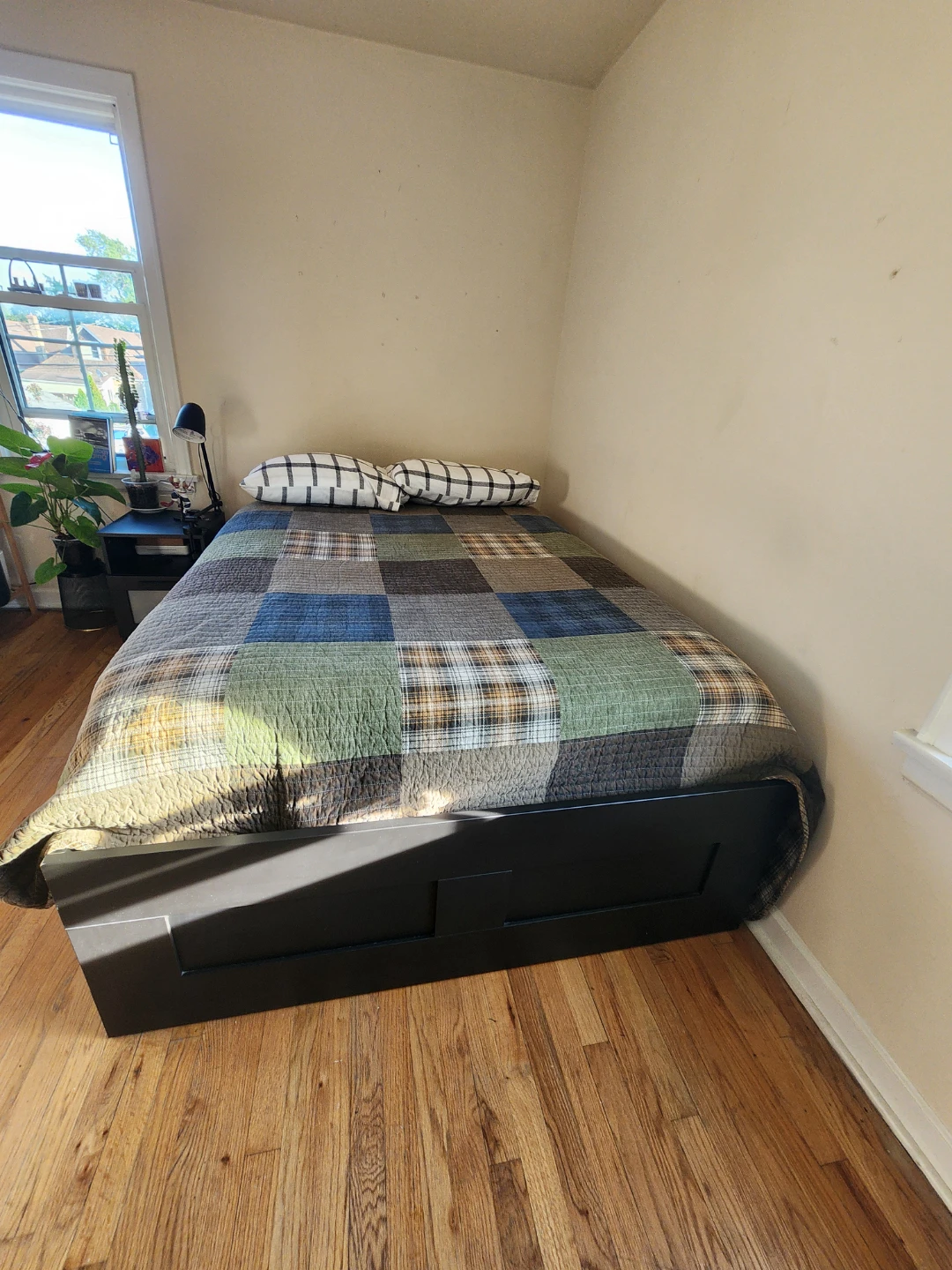 IKEA BRIMNES Queen Bed Frame & Nightstand - photo 2