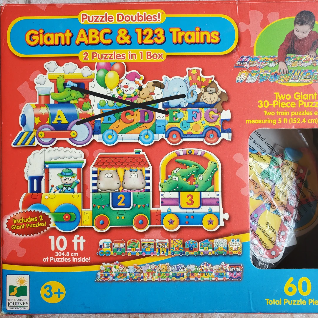 Large-Piece Giant 123 Train Puzzle