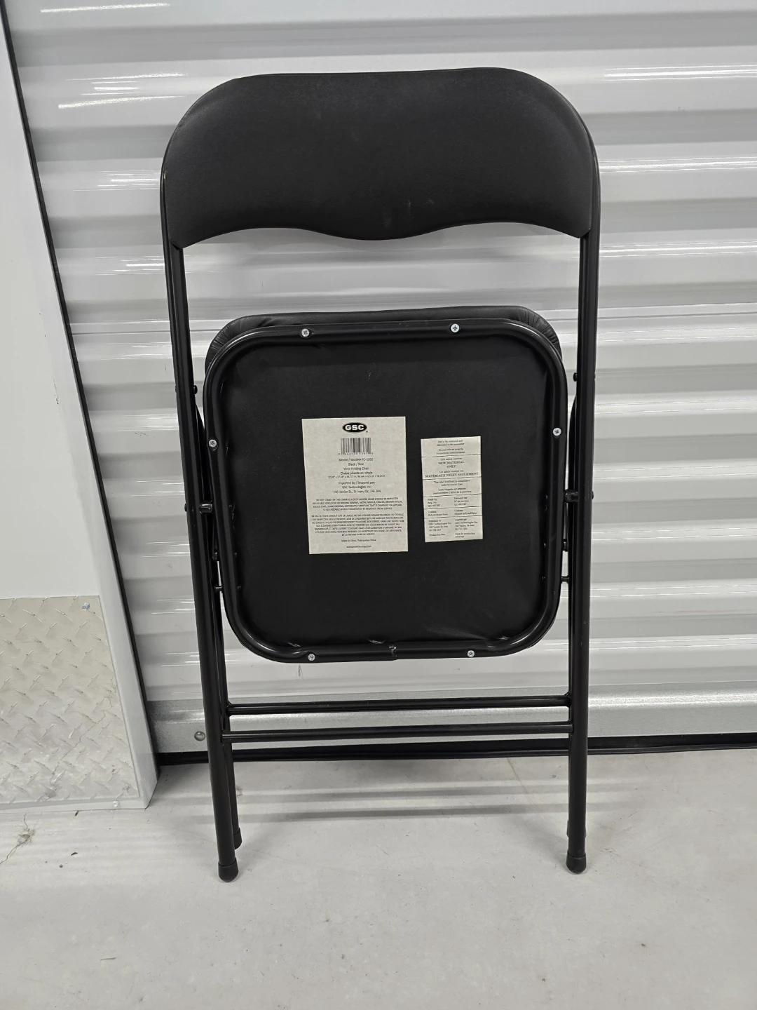 Black Folding Chair - photo 3