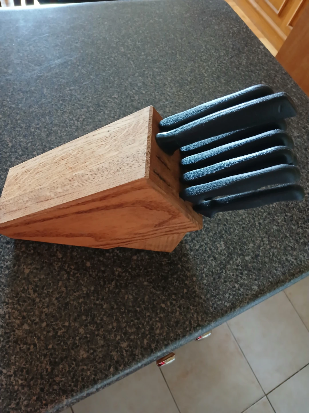 VTG Surgical Stainless USA Kitchen Knife Set with Wooden Block - photo 2