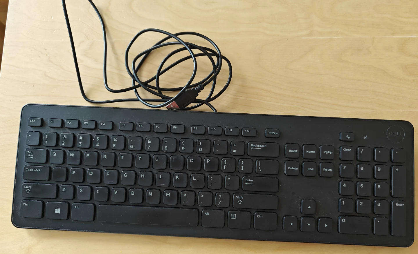 Dell USB Wired Keyboard Black