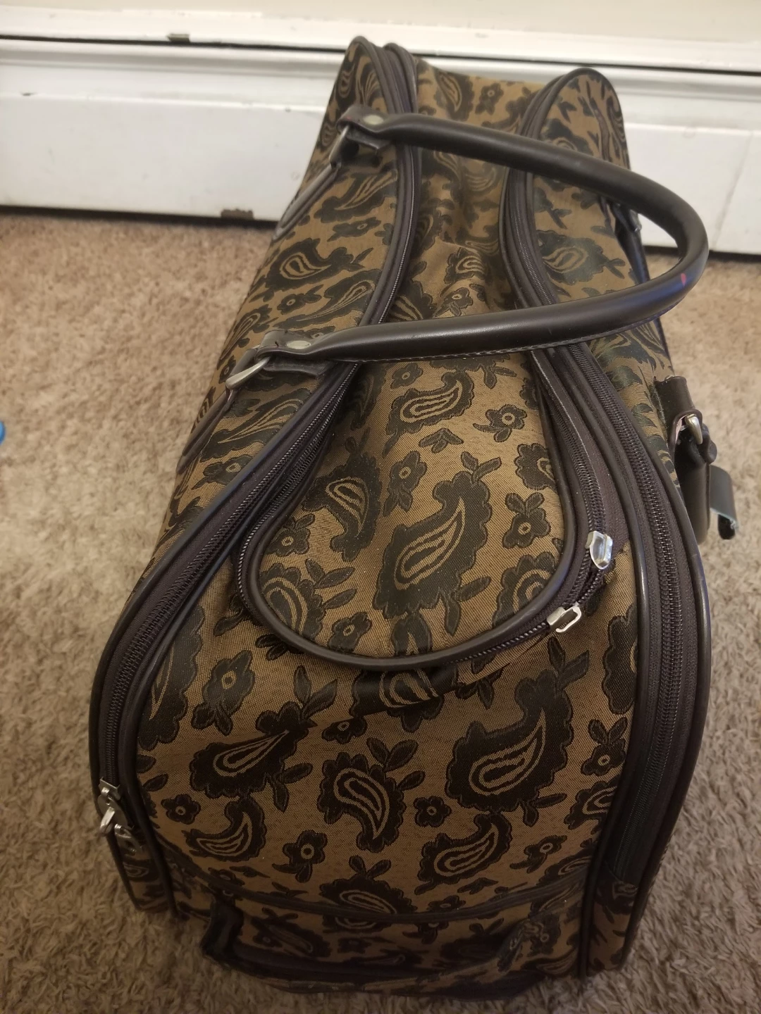 Brown Paisley Duffel Bag - photo 2