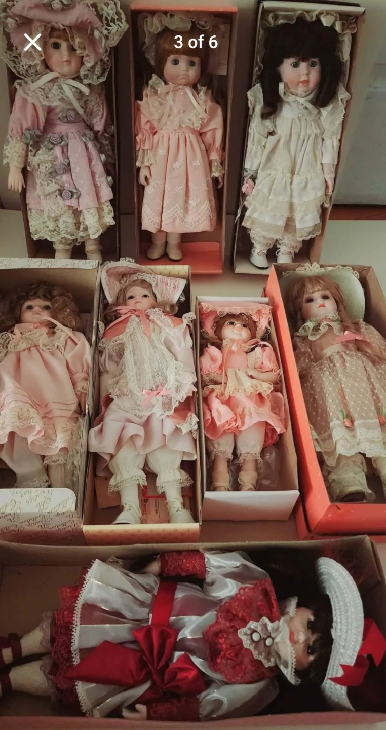 Collection of Porcelain Dolls  40 each