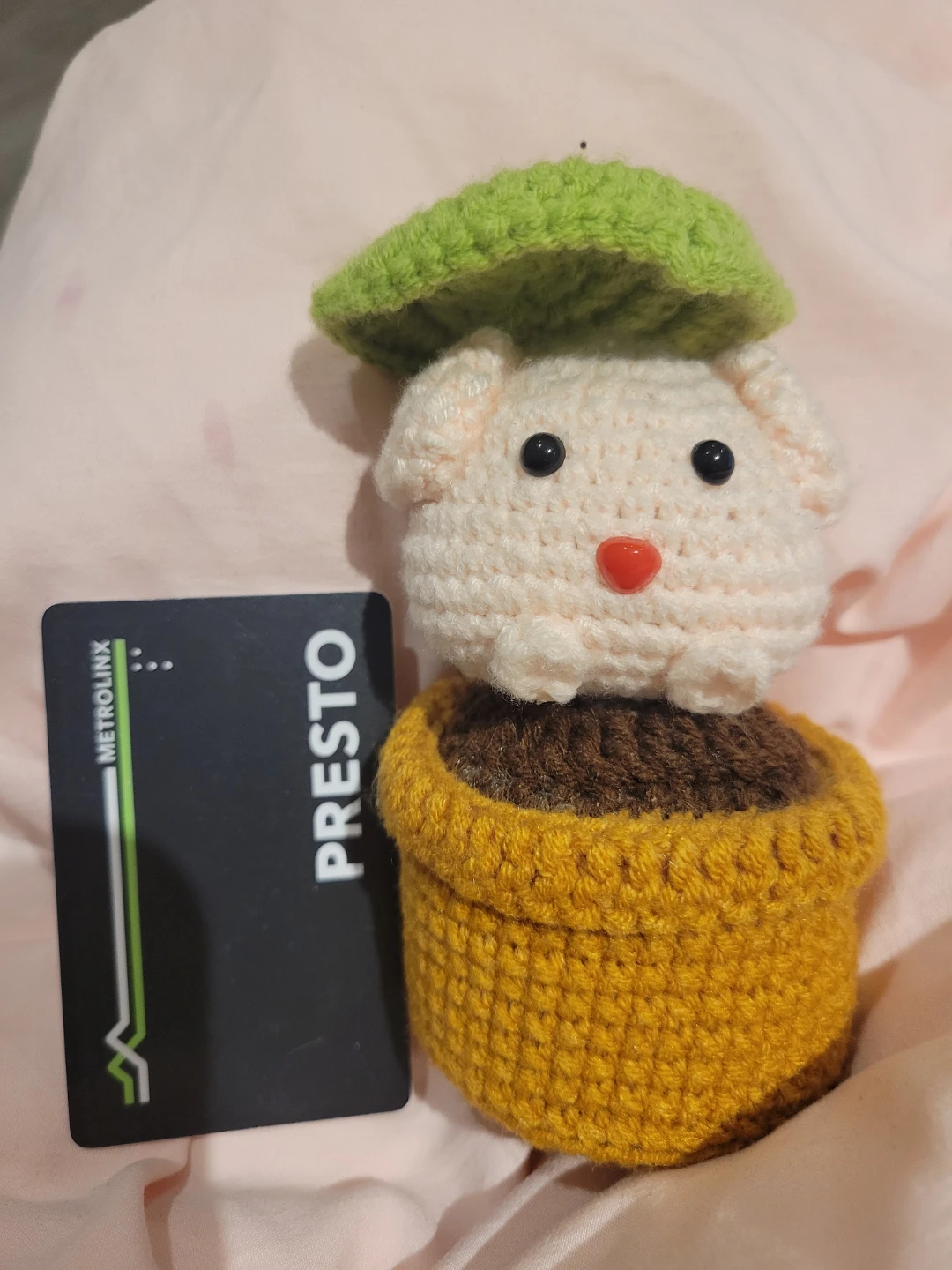 Handmade Crochet "Bunny in a Pot" Amigurumi