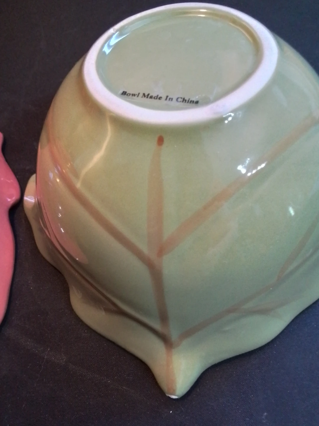 Set of 2 Leaf-Shaped Ceramic Bowls - photo 5