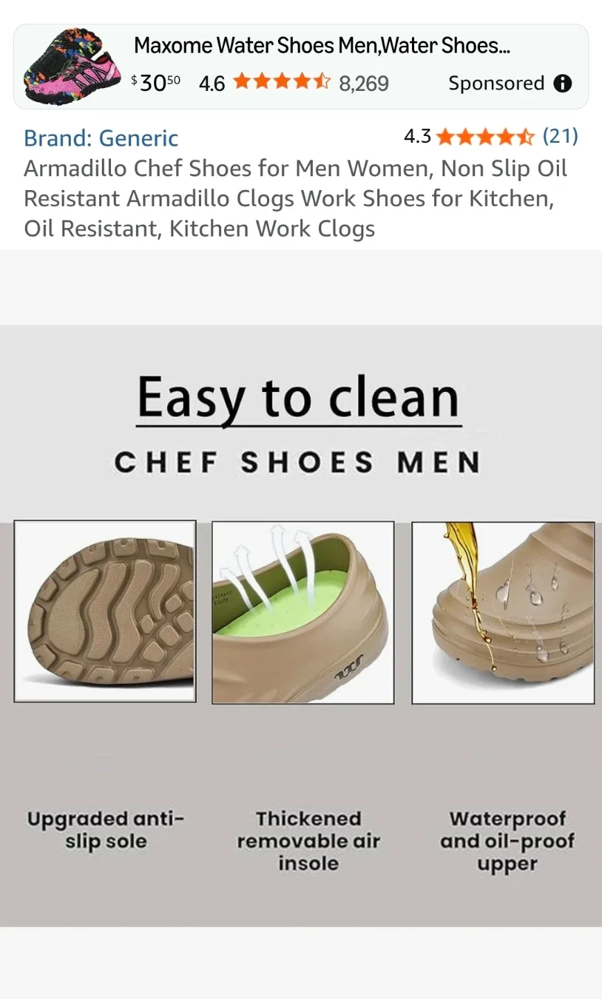 Generic Armadillo Chef Shoes - photo 4