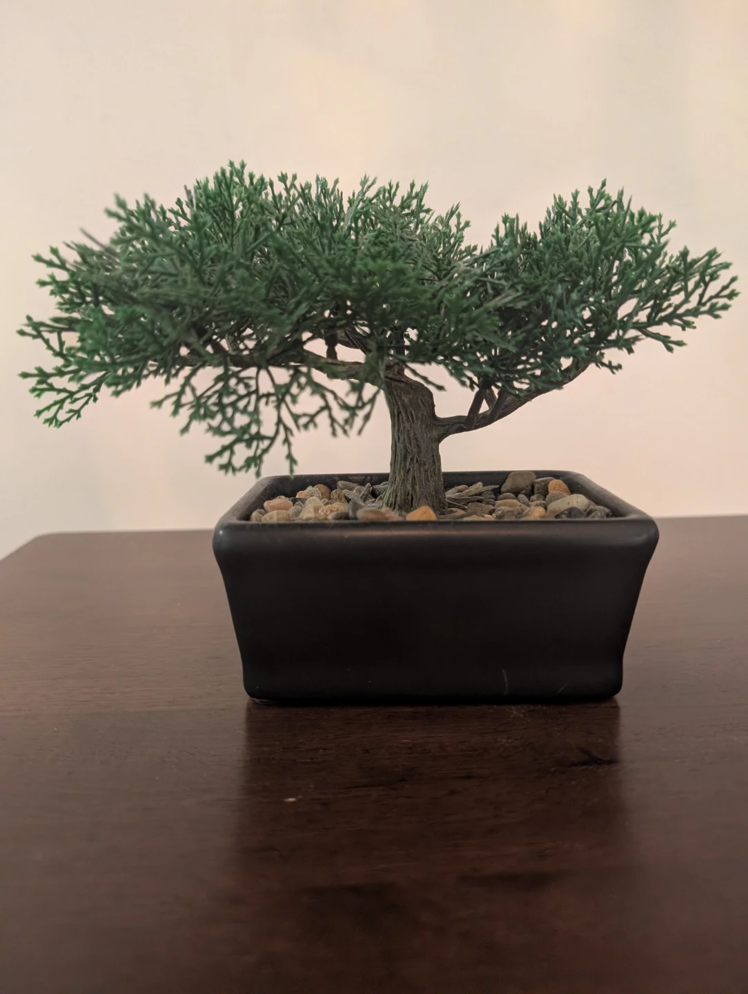 Artificial Bonsai Tree in Black Pot