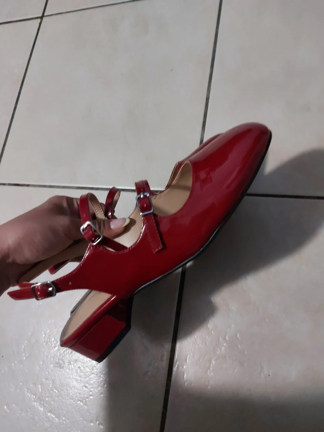 NEWBELLA Red Patent Mary Jane Flats - photo 2