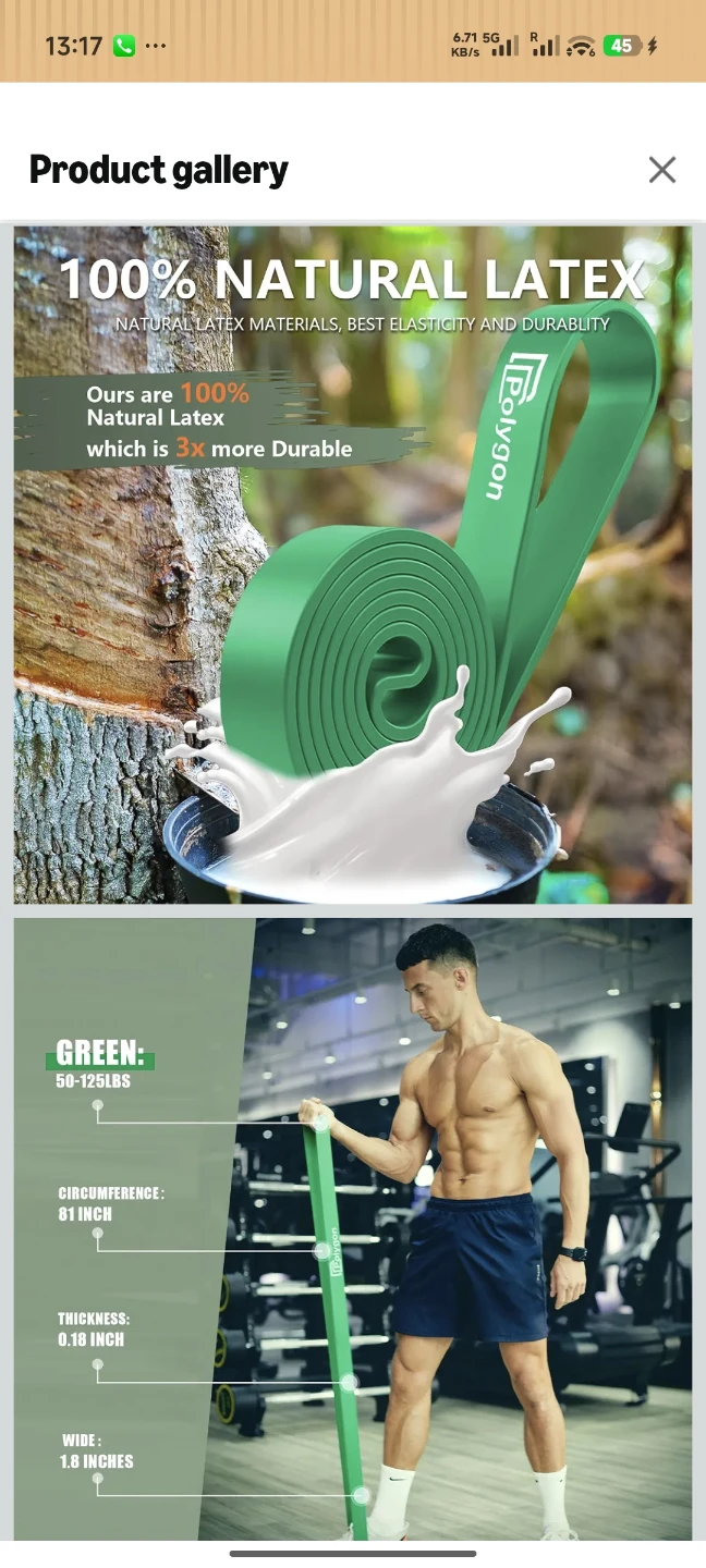 Polygon Green Resistance Band 50-125lbs - photo 2