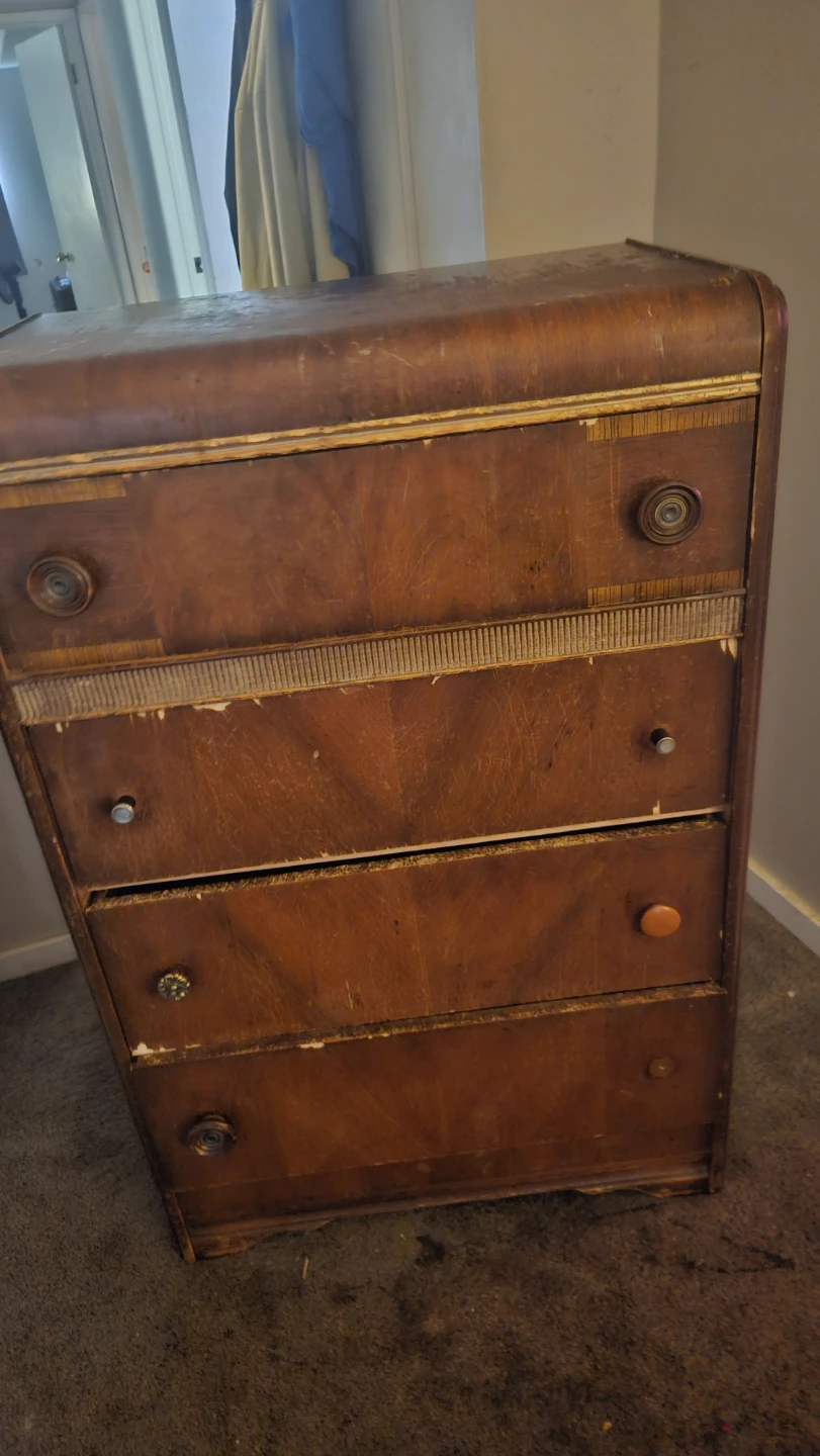 Vintage Wood Dresser