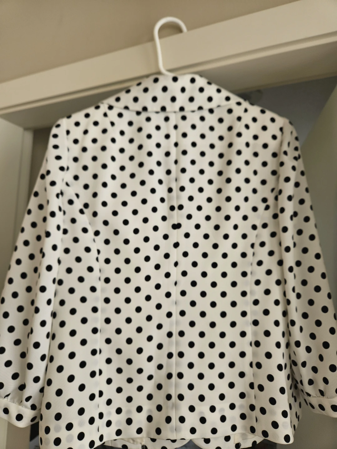 New White & Black Polka Dot Blazer Jacket (Korean Brand) - photo 5