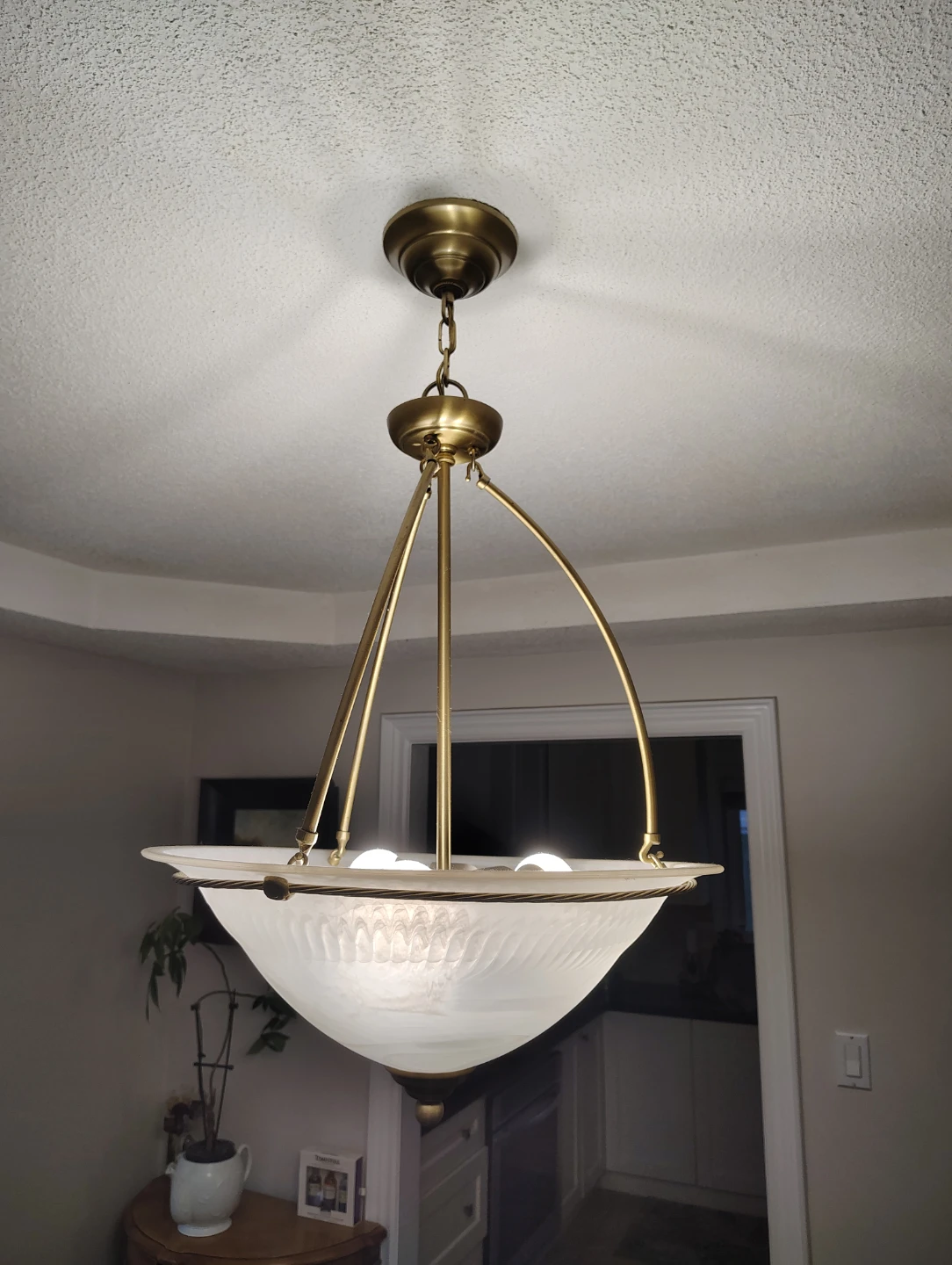 Brass Finish Pendant Light Fixture