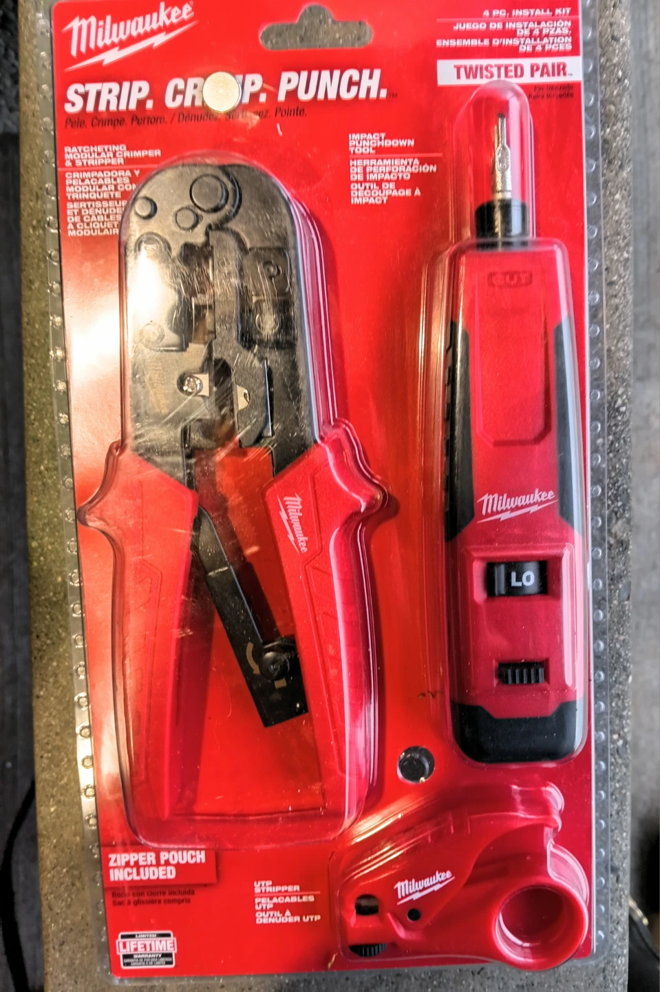 Milwaukee Strip, Crimp, Punch Tool Kit with Zipper Pouch - photo 2