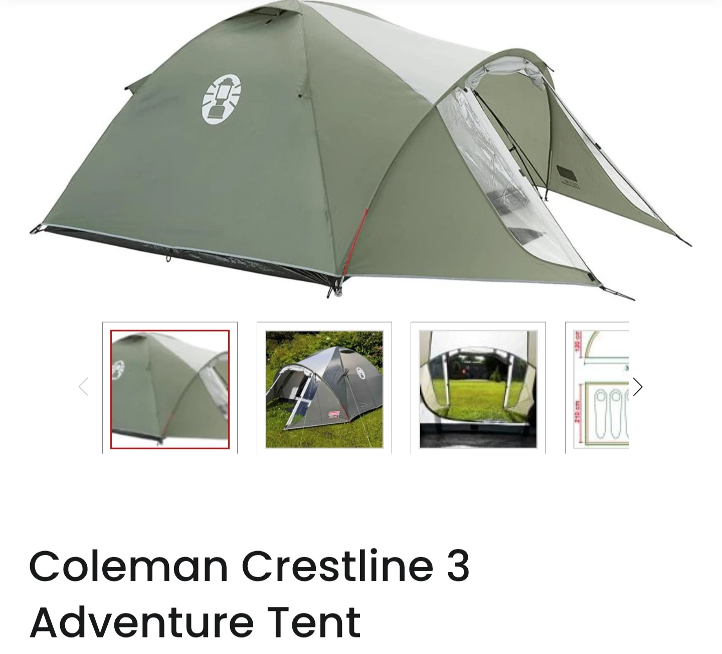 Coleman Crestline 3 Adventure Tent