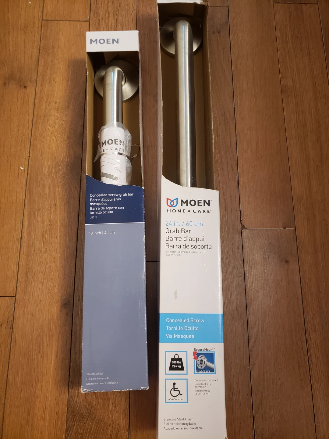 2 moen  hone care grab bar lot