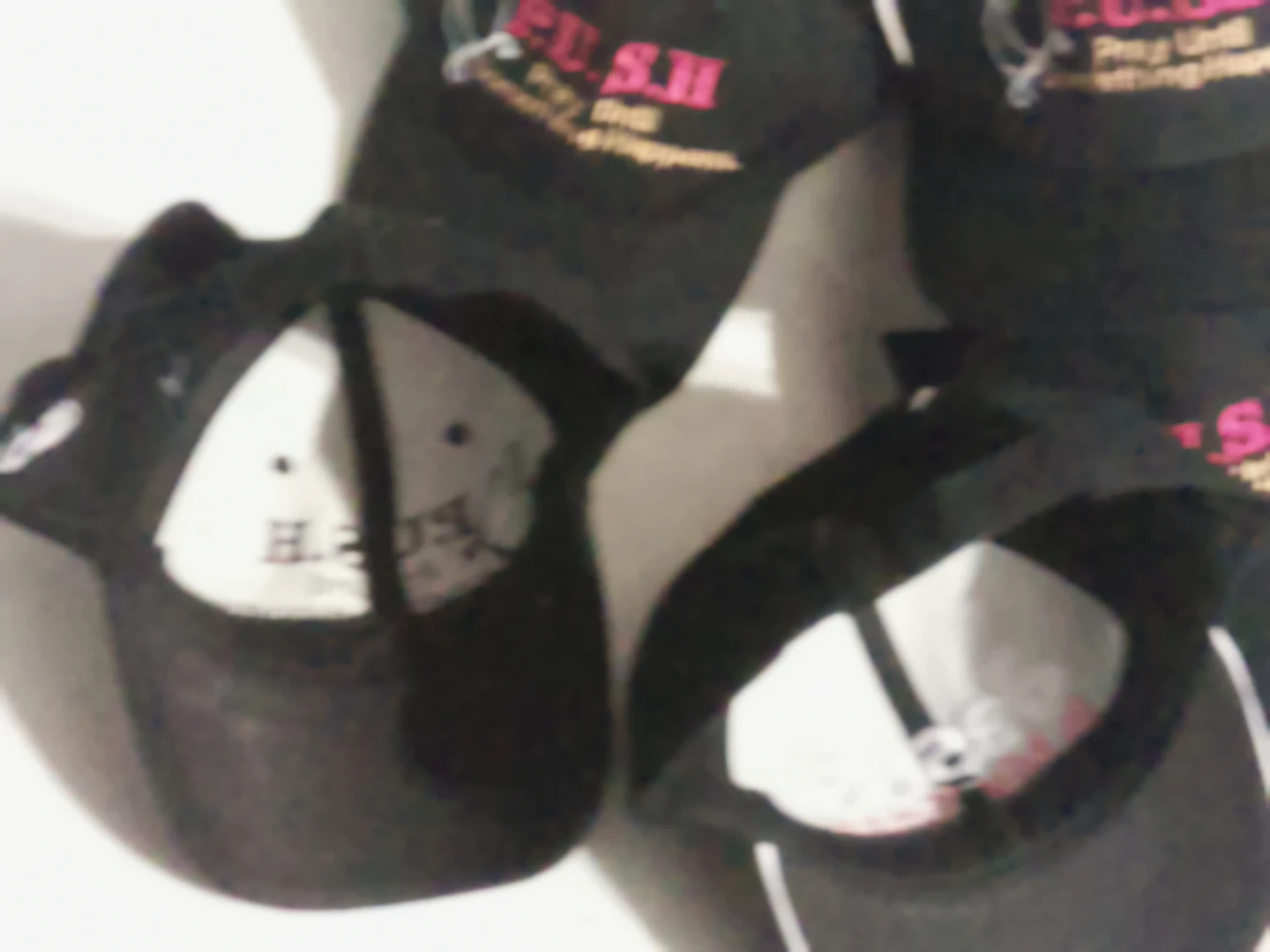 Black P.U.S.H. "Pray Until Something Happens" Baseball Cap - photo 3