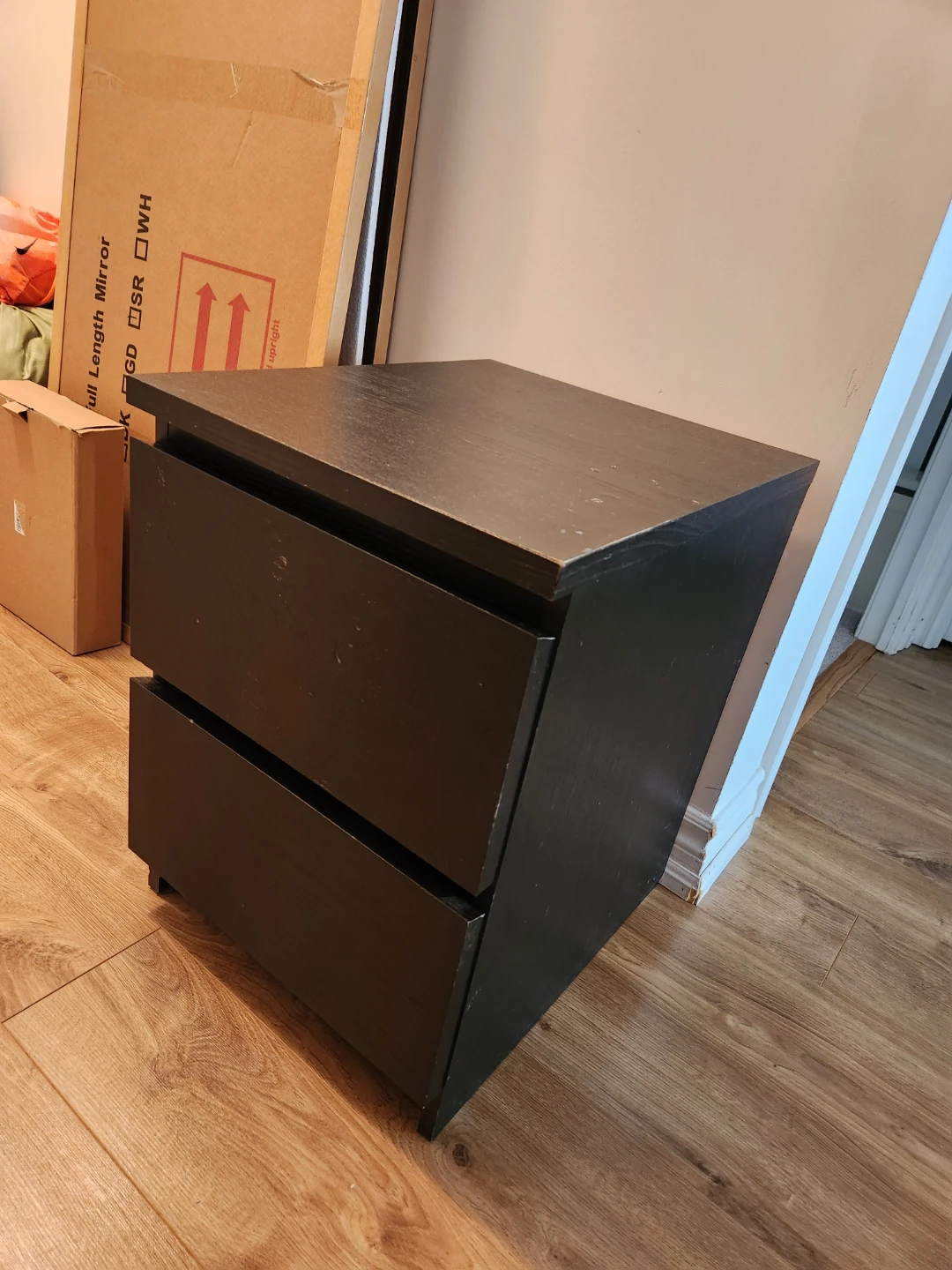 Malm Nightstand - Set of 2 Black/Brown
