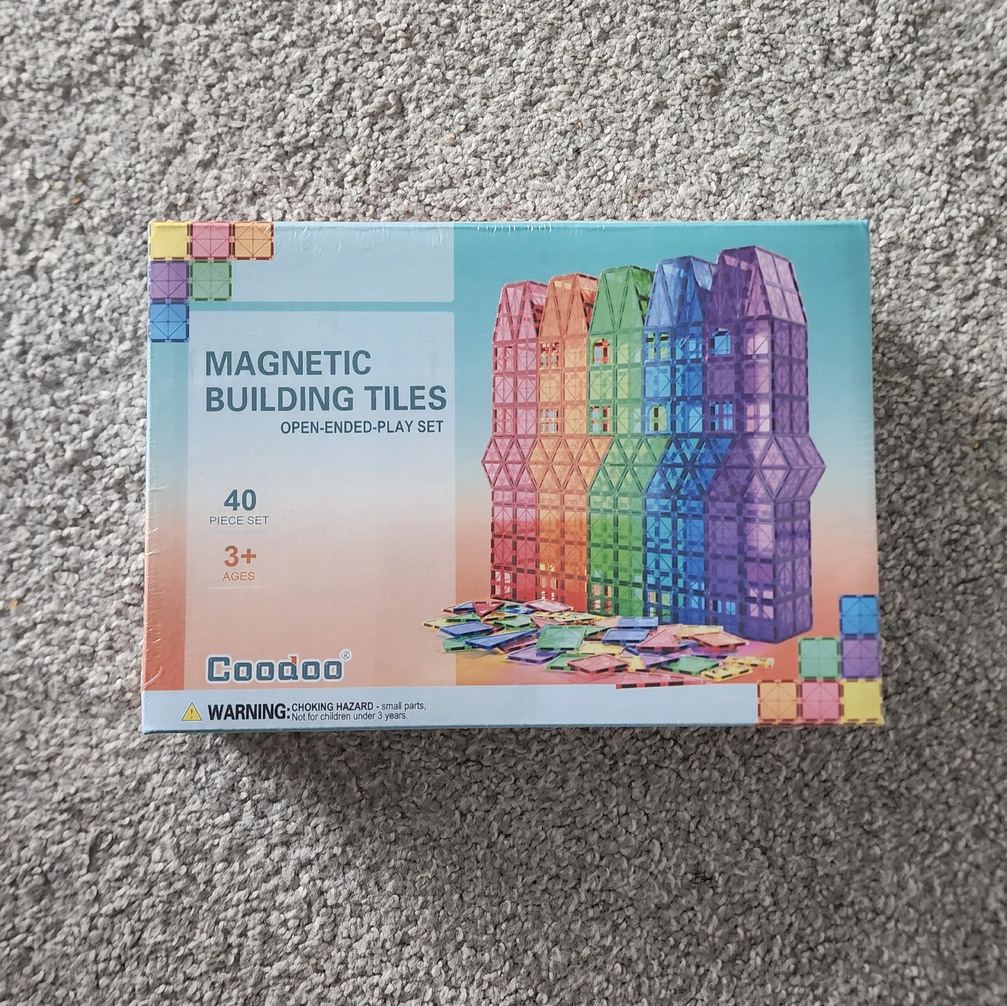 Coodoo Magnetic Building Tiles 40 Piece Set - BRAND NEW SEALED