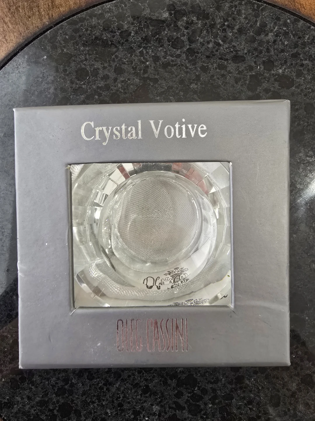 Giu Cassini Crystal Votive Candle Holder