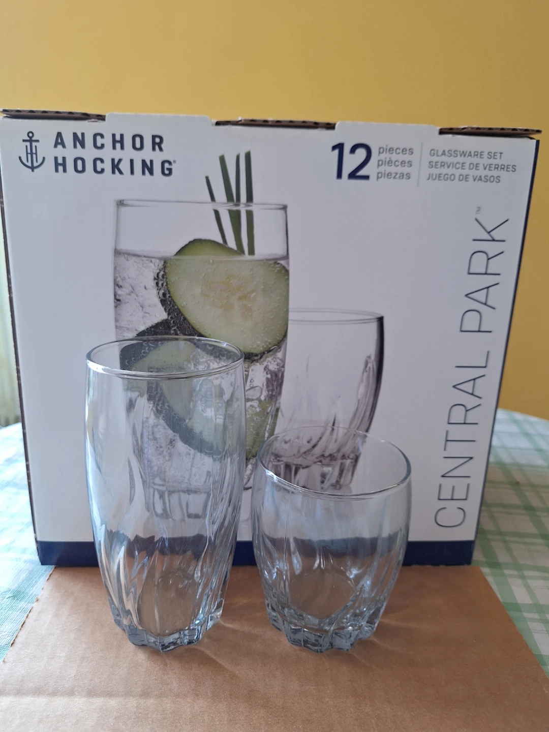 Anchor Hocking Central Park Glassware Set - 12 Pieces - photo 3