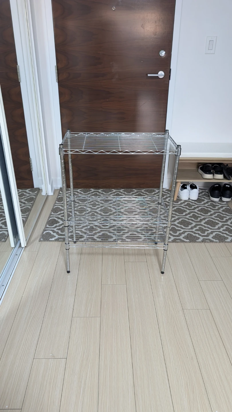 Amazon Basics 3-Shelf Adjustable Steel Rack
