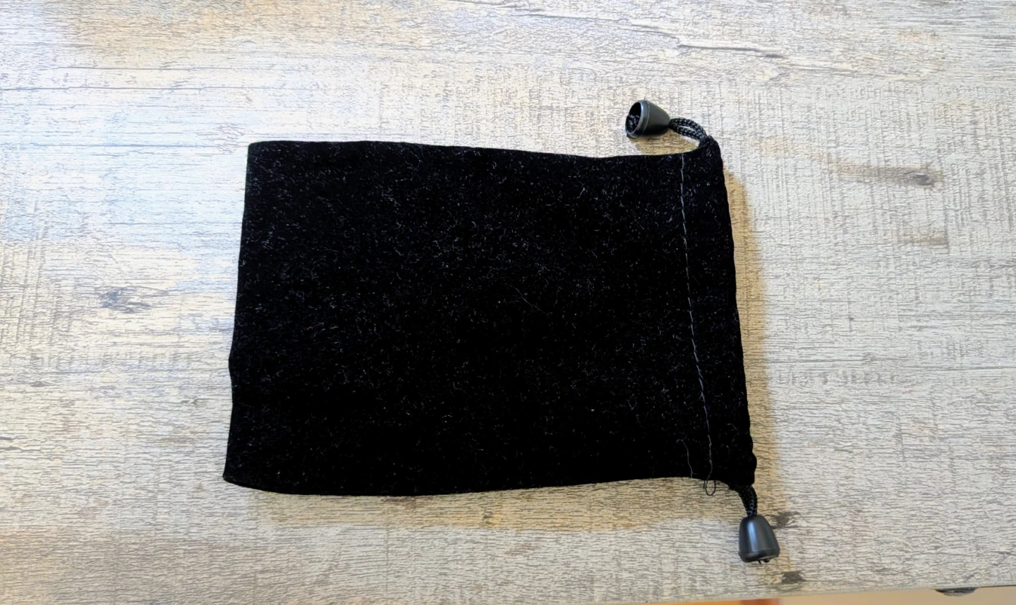Black Velvet Drawstring Pouch
