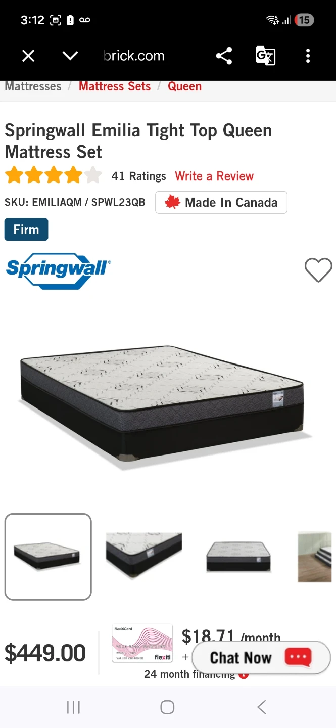 Queen Mattress Set with metal frame - photo 2