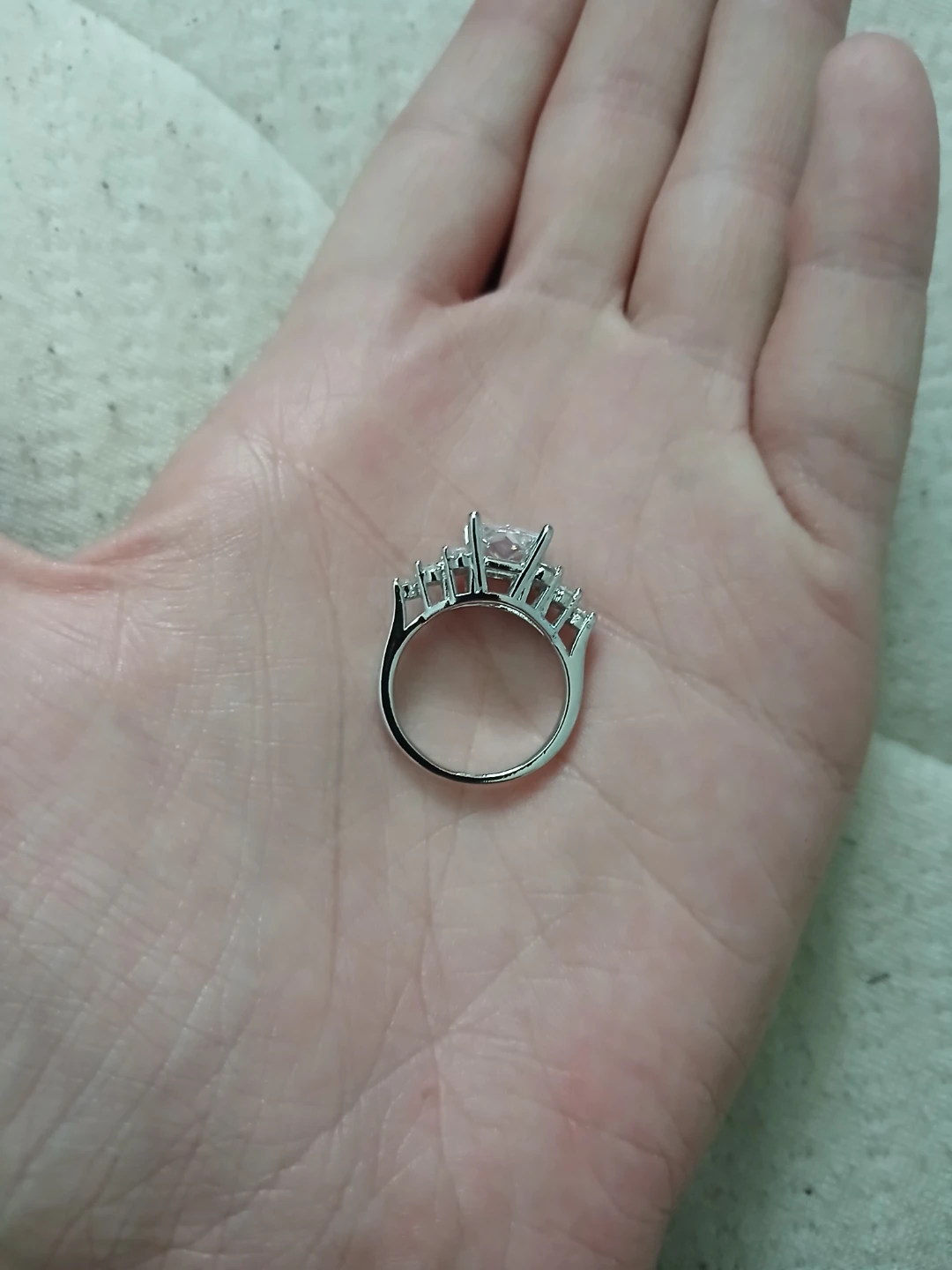925 Silver & Cubic Zirconia Ring W/ Accent Stones - photo 4