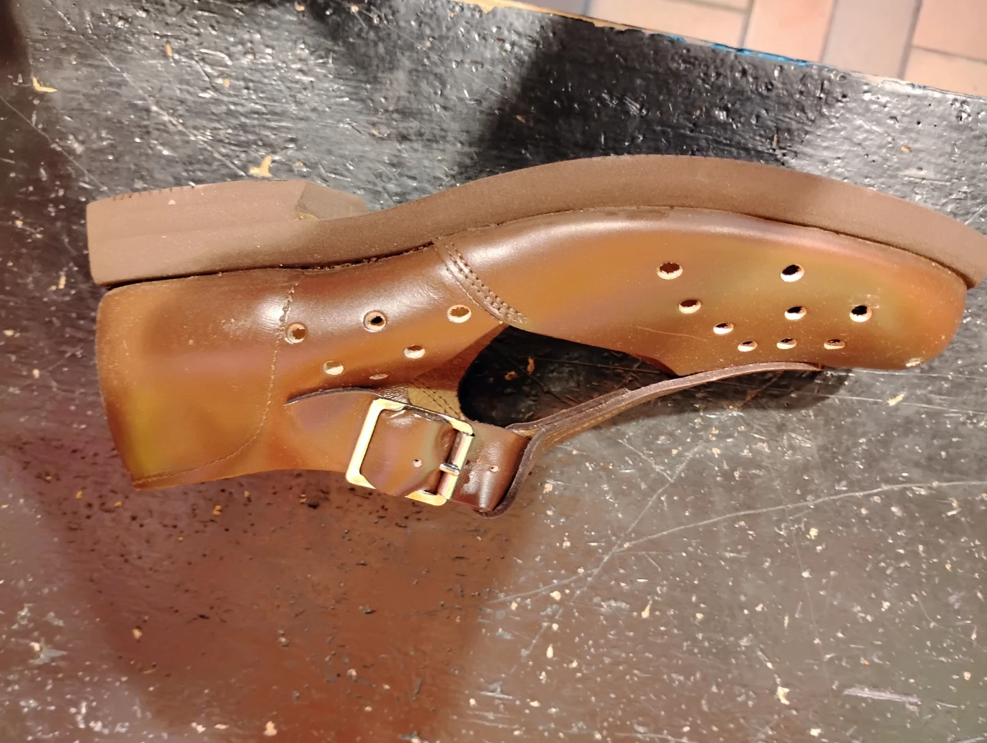 Brown Leather Sandals - Size 4 - photo 3
