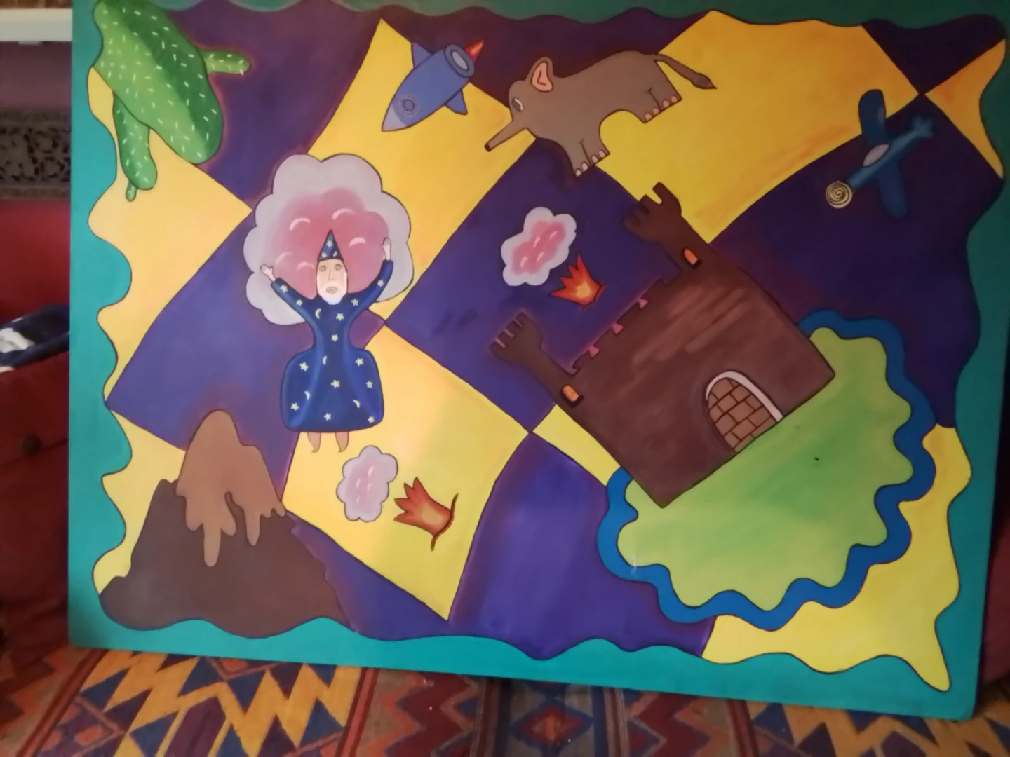 Original Artwork Painting - Whimsical Scene