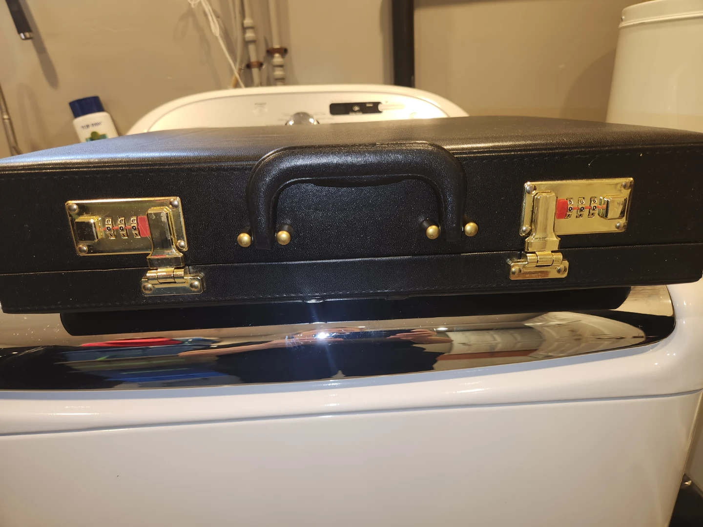 Black Briefcase with Combination Locks - photo 2