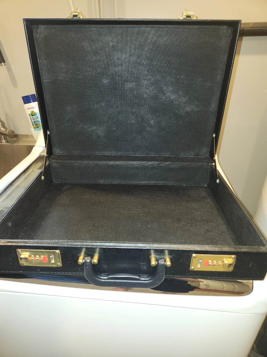 Black Briefcase with Combination Locks - photo 3
