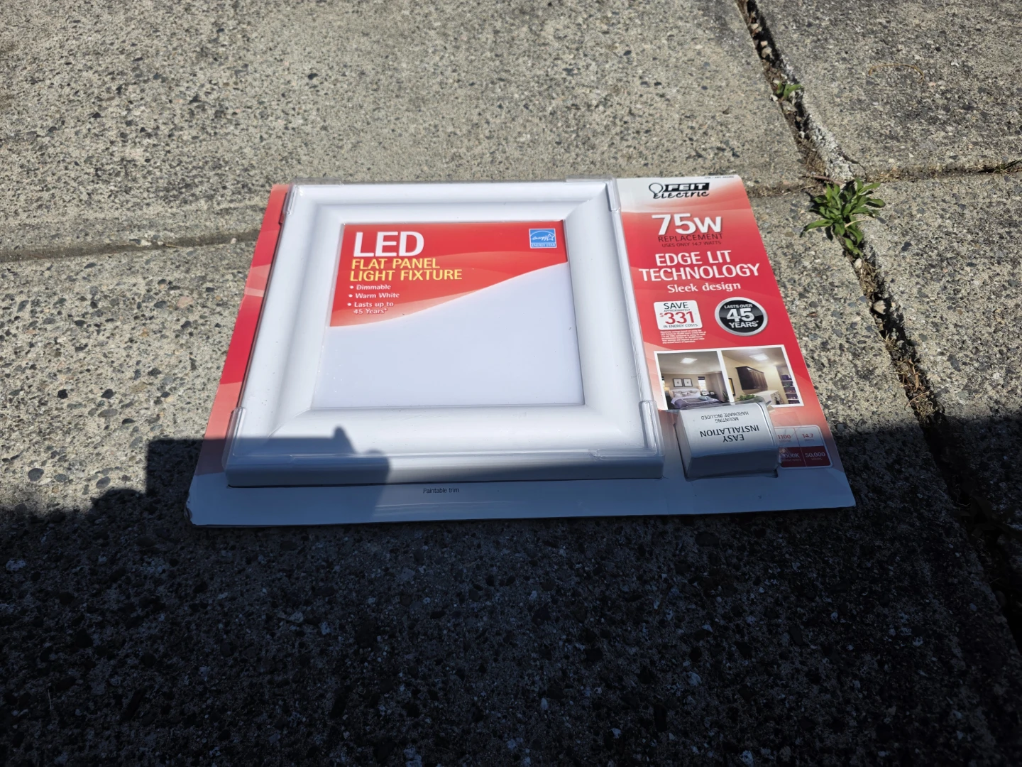 FEIT ELECTRIC LED Flat Panel Light Fixture