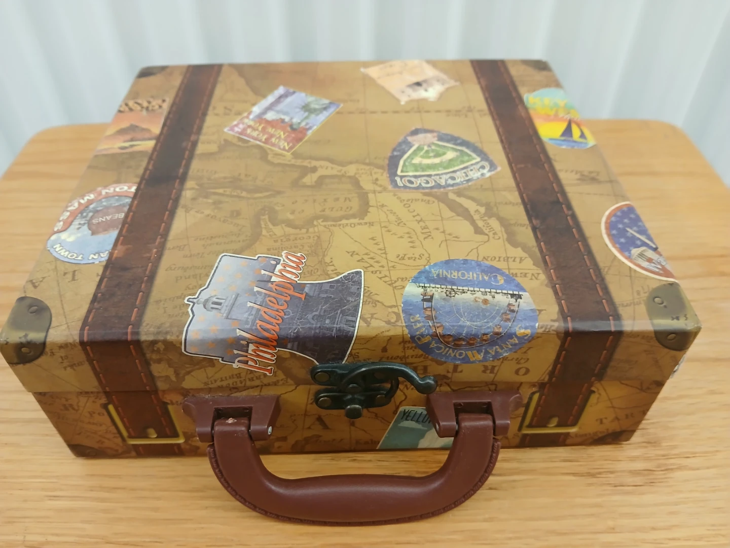 Decorative Vintage Suitcase Box 9"×9" - photo 4